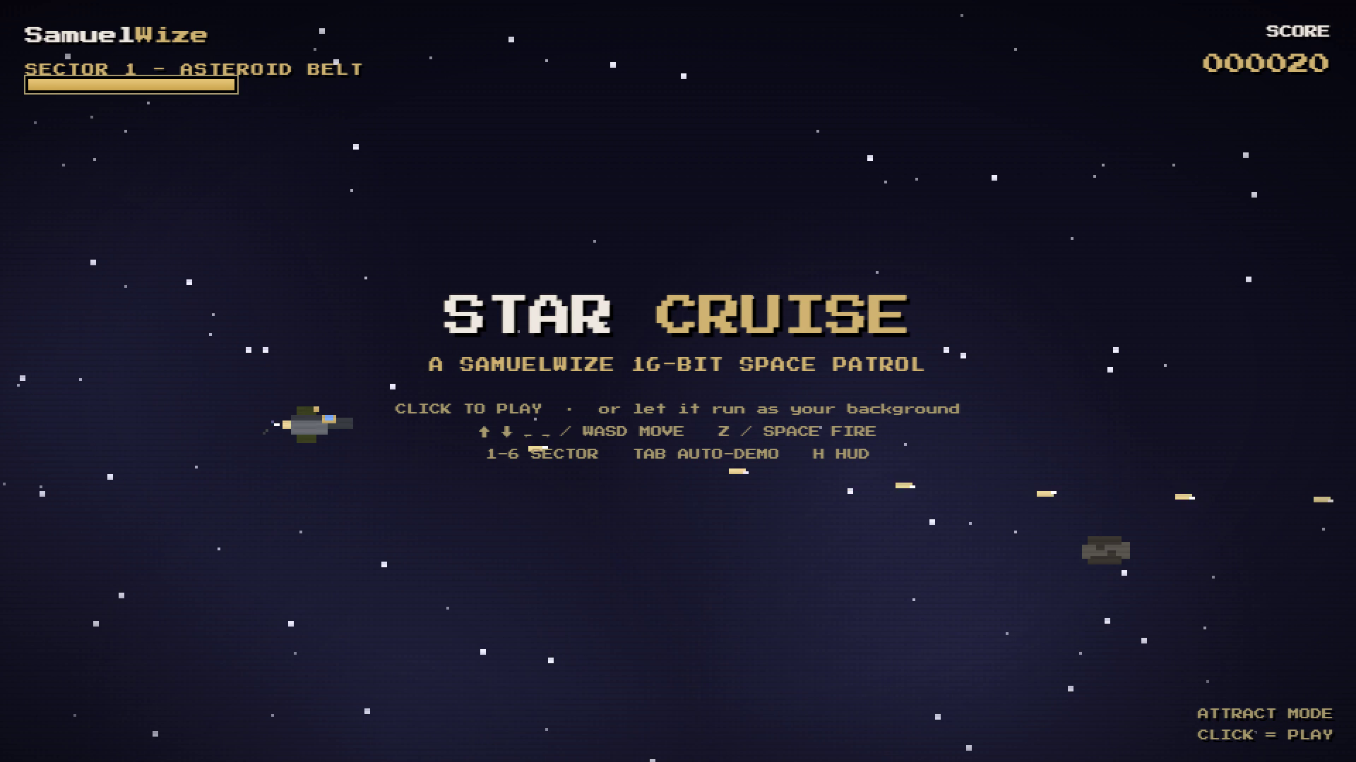 Star Cruise playable deep-space patrol live wallpaper